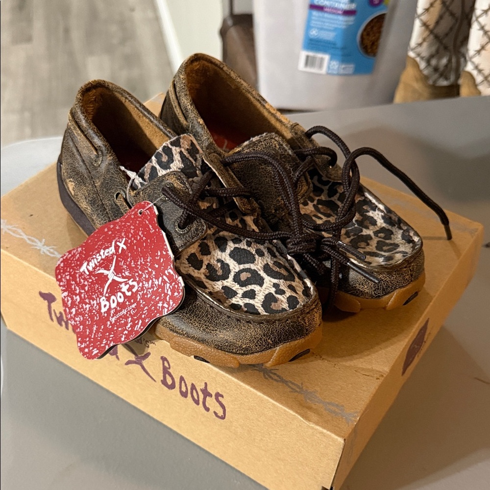 Twisted X Kids Leopard Print Boots